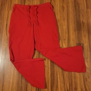 Gem Scrubs Red Scrub Pants - Size Small
